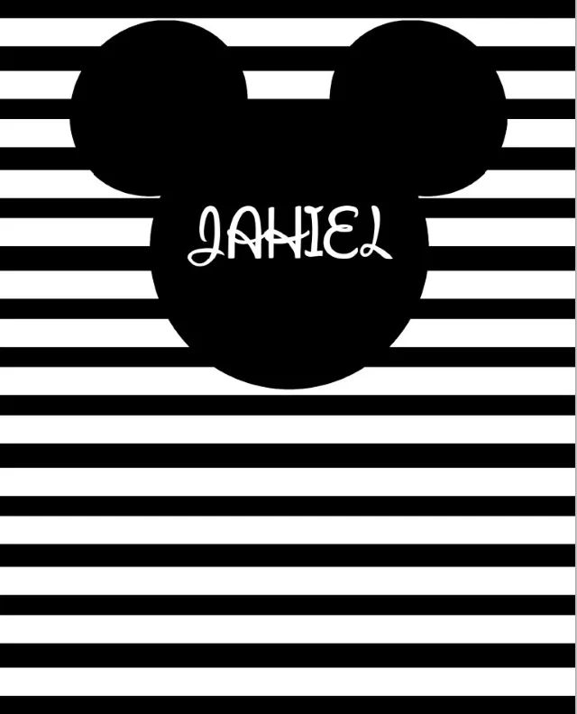 5X7 футов черная мышь силиконовые полосы персонализированные с днем рождения