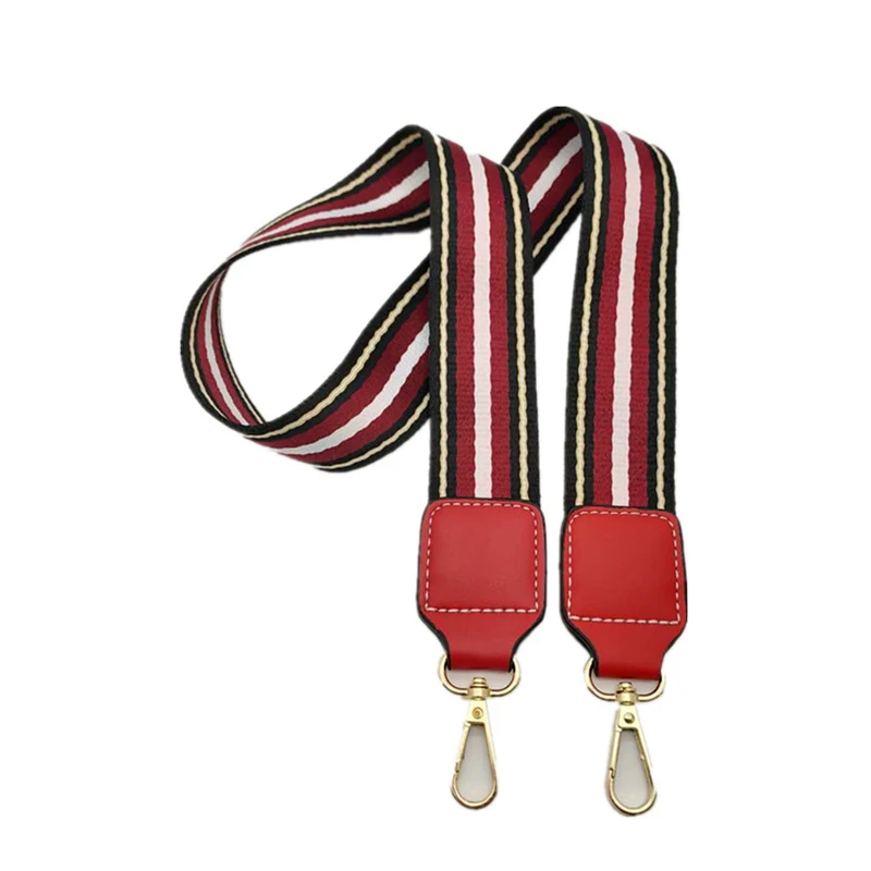 Широкий разноцветный ремешок для сумок наплечный ремень унисекс сменный сделай