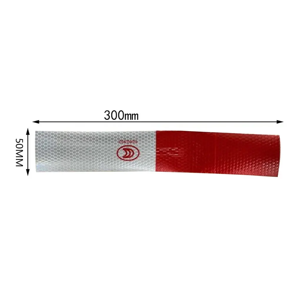 

Car Reflective Film Warning Tape Truck Annual Inspection Crystal Color Grid Reflective Strip Red And White Reflective Stickers