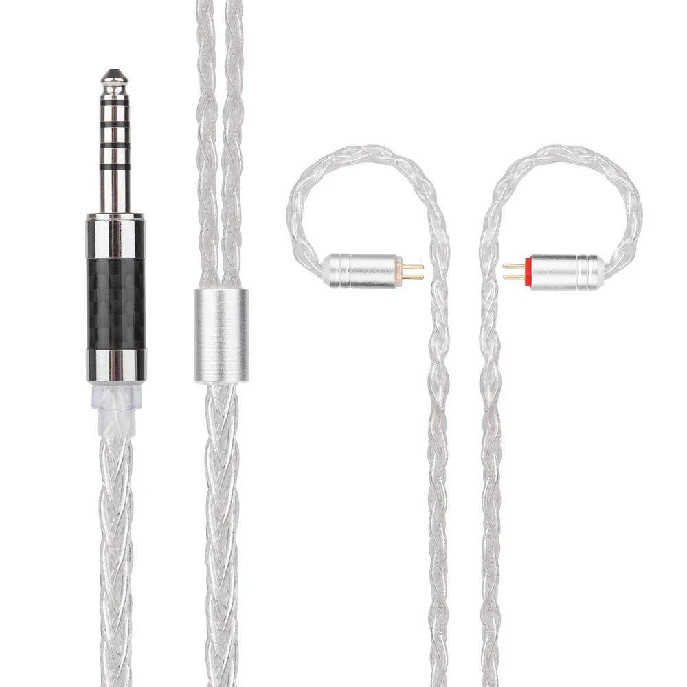 Уравновешенный кабель Yinyoo 7N модернизированные посеребренные наушники 2.5.3 5 4 мм с
