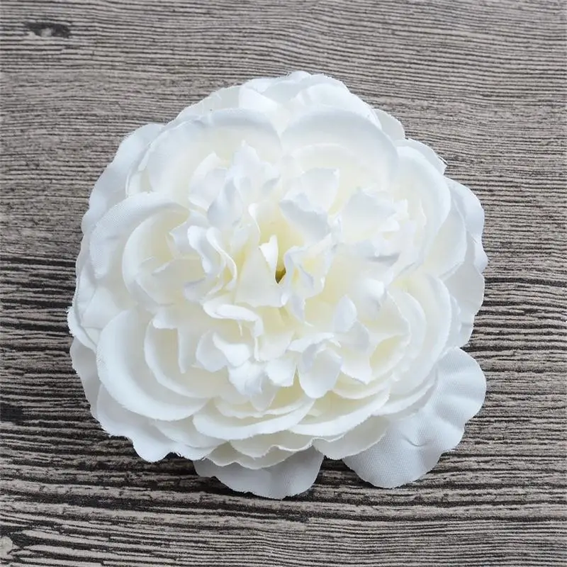 

50/100pcs 8cm Batc New Artificial Fake Silk Peony Flower Heads For Home Wedding Decoration DIY Headdress Flowers Craf Supplies