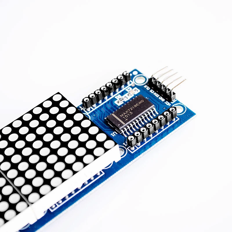 Модуль точечной матрицы MAX7219 для микроконтроллера Arduino 4 в одном дисплее с линией