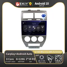 EKIY T900 Car Radio For Jeep Compass 2007 2008 2009 Multimedia GPS Video Player Navigation Android 10 Stereo No 2 Din 2din DVD