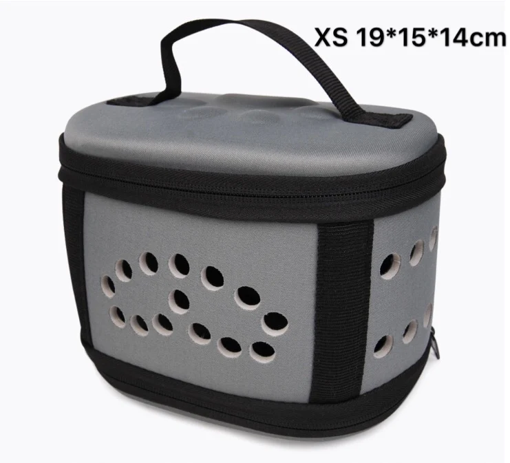 Gray XS Модная сумка для домашних животных на открытом воздухе Портативный Pet дышащая сумка через плечо сумки из натуральной кожи пространство EVA кошка собака рюкзак, складная коляска для путешествий, сумка для кошек - Color: Gray XS