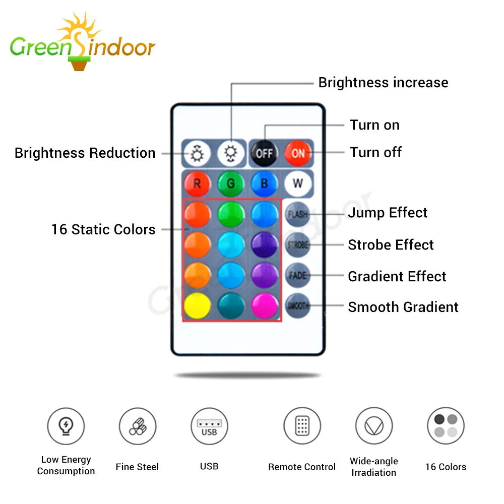 RGB лампа с проекцией заката и пультом дистанционного управления 16 цветов|Ночники|