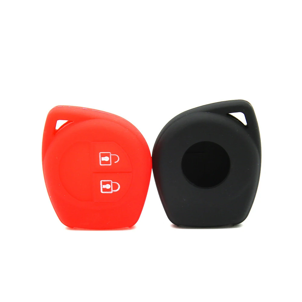 

For Suzuki Swift Grand Vitara Ignis Alto Silicone 2 Buttons Remote Key Case Fob Protect Cover Protective Key Shell Car-Styling