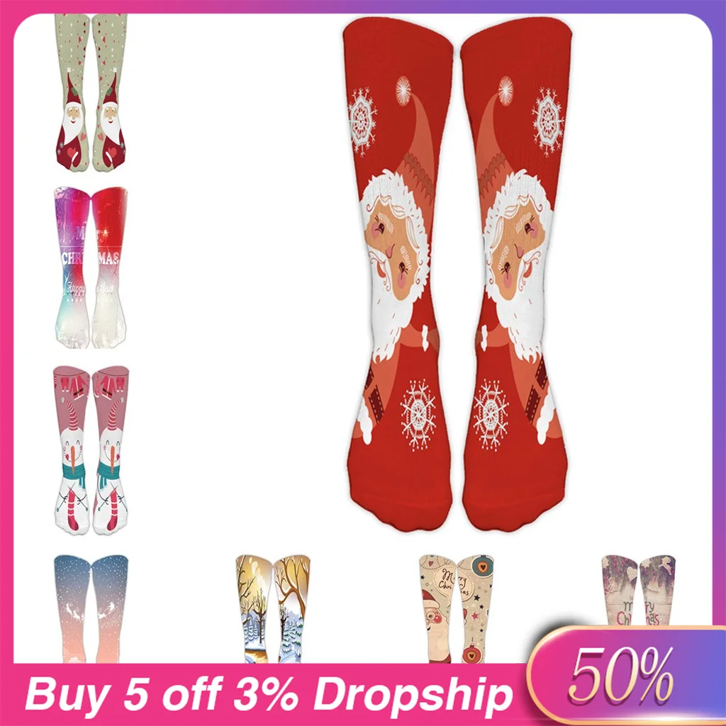 Женские повседневные деловые носки feitong длинные спортивные с 3d рисунком calze donna