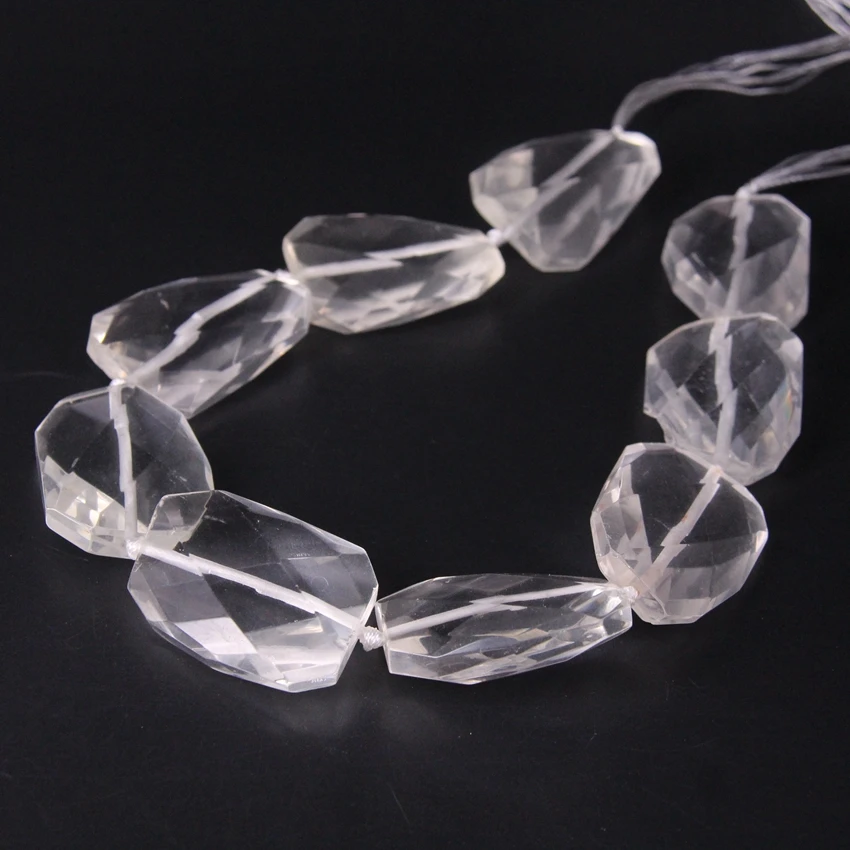 15 5 &quot/прядь натуральный прозрачный Кристалл Витая граненая плита свободные