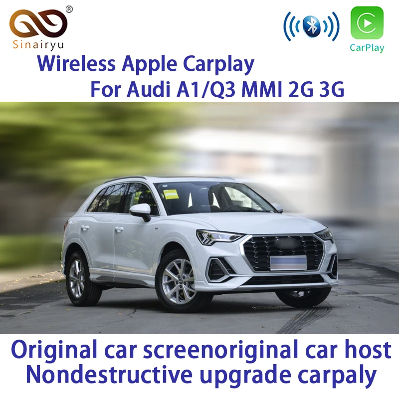 

Sinairyu Aftermarket A1 Q3 MMI RMC OEM Wi-Fi беспроводной Apple CarPlay интерфейс модификации для Audi с сенсорным экраном обратной камеры