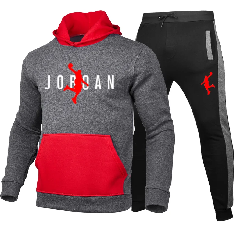 

2020 nuevos hombres suÃ©ter con capucha conjunto Joroan 23 sudadera deportiva Sudadera con capucha + Pantalones de chÃ¡ndal Joggin