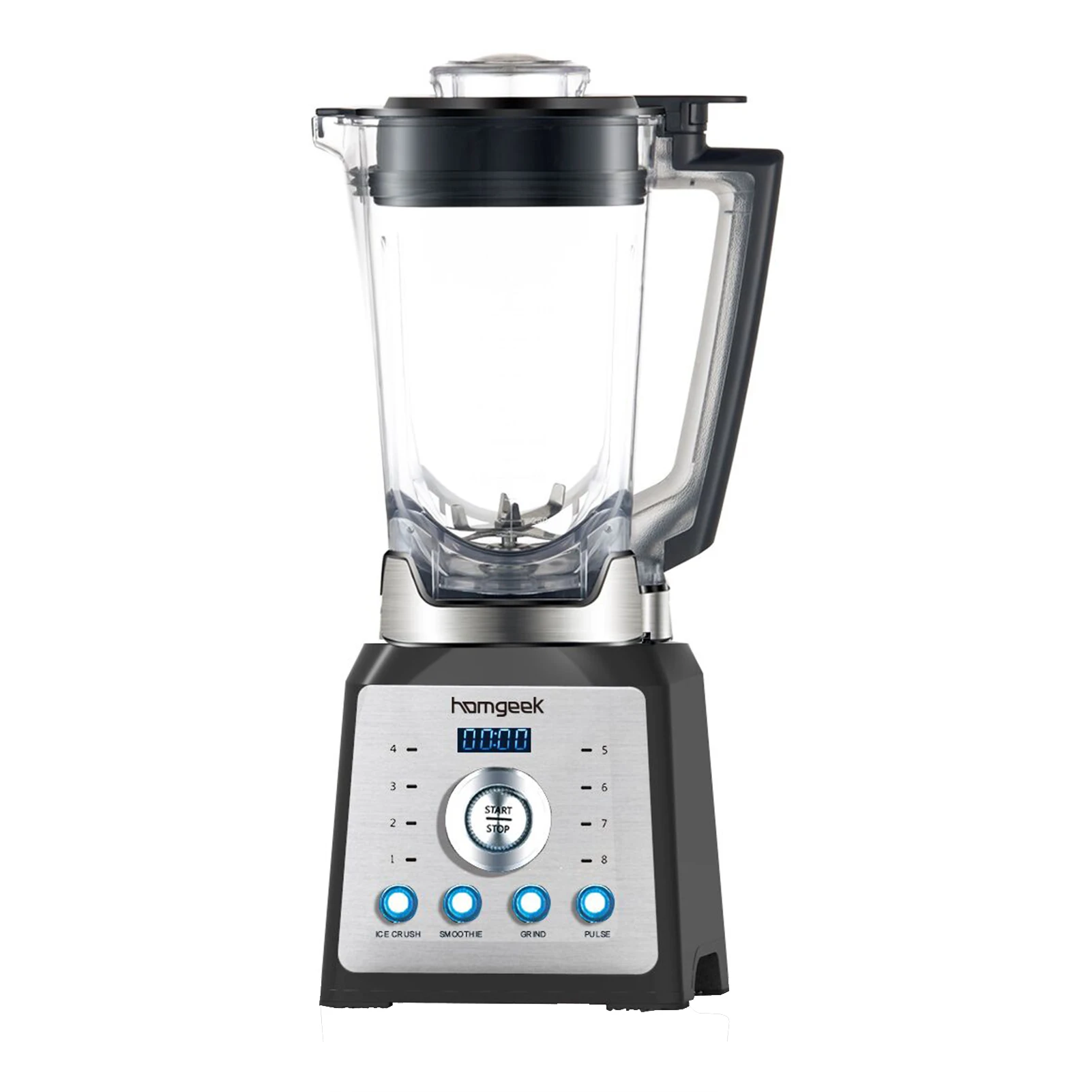 

Homgeek 2L Professional Blender Mixer Food with 8 Adjustable Speed and 4 Preset Programs Kitchen Tools Accessories