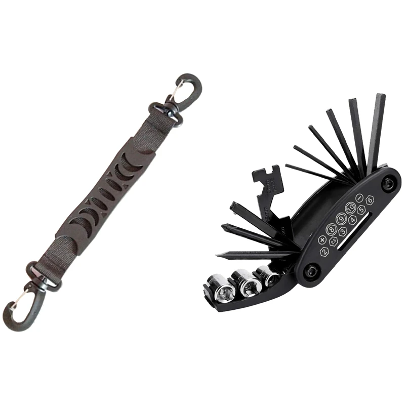 

1 шт. подвесная пряжка для ремня Ручка инструмент для переноски крючок для коньков и 1 шт. 16 в 1 многофункциональные инструменты для ремонта в...