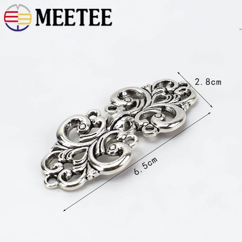 2/5 шт Ретро металлическая кнопка для шубы Шаль Воротник Одежда Пояс декоративные