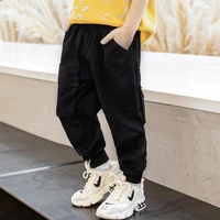 spring autumn thin casual pants boys kids trousers children clothing teenagers formal outdoor elastic waist high quality