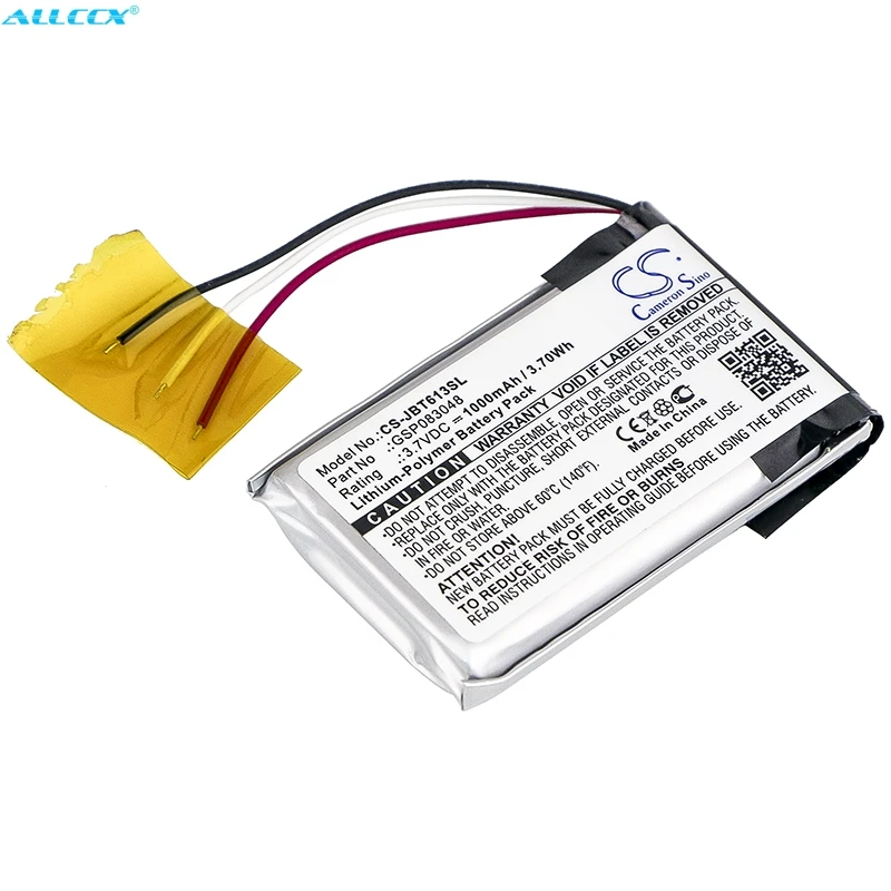 Аккумулятор Cameron Sino GSP083048 1000 мАч для JBL 6132A JBLTRIP Trip|Цифровые аккумуляторы| |