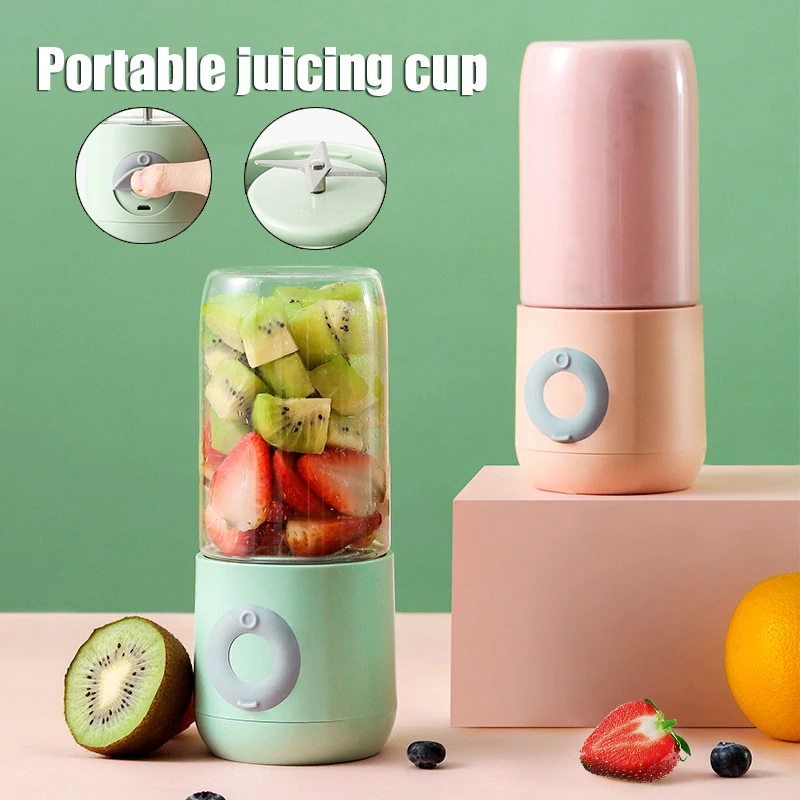 

Электрическая соковыжималка с 4 лезвиями, портативный Миксер для фруктов, USB, перезаряжаемый, ручной