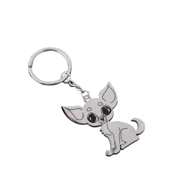 

Fashion Dog Chihuahua Pendant Key Rings Keychains