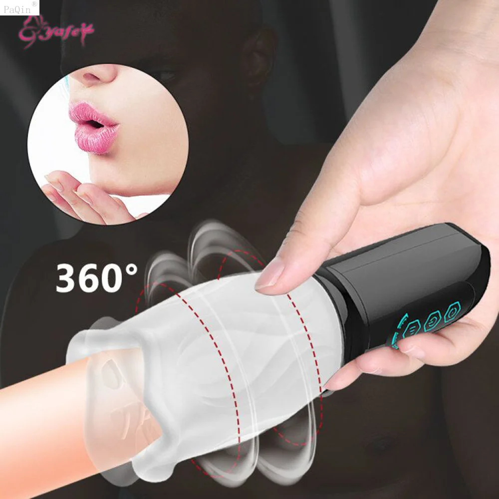 Мужской мастурбатор оральный секс тренировочный вибратор секс-игрушки для