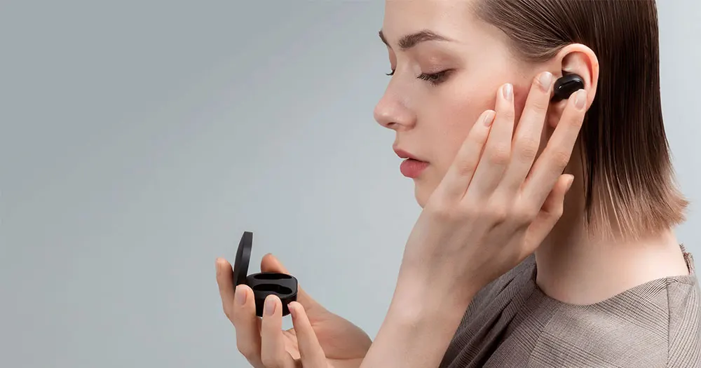 Xiaomi Redmi Airdots беспроводные Bluetooth наушники стерео TWS с микрофоном громкой связи AI управление Bluetooth 5,0 гарнитура бас Eeadphones