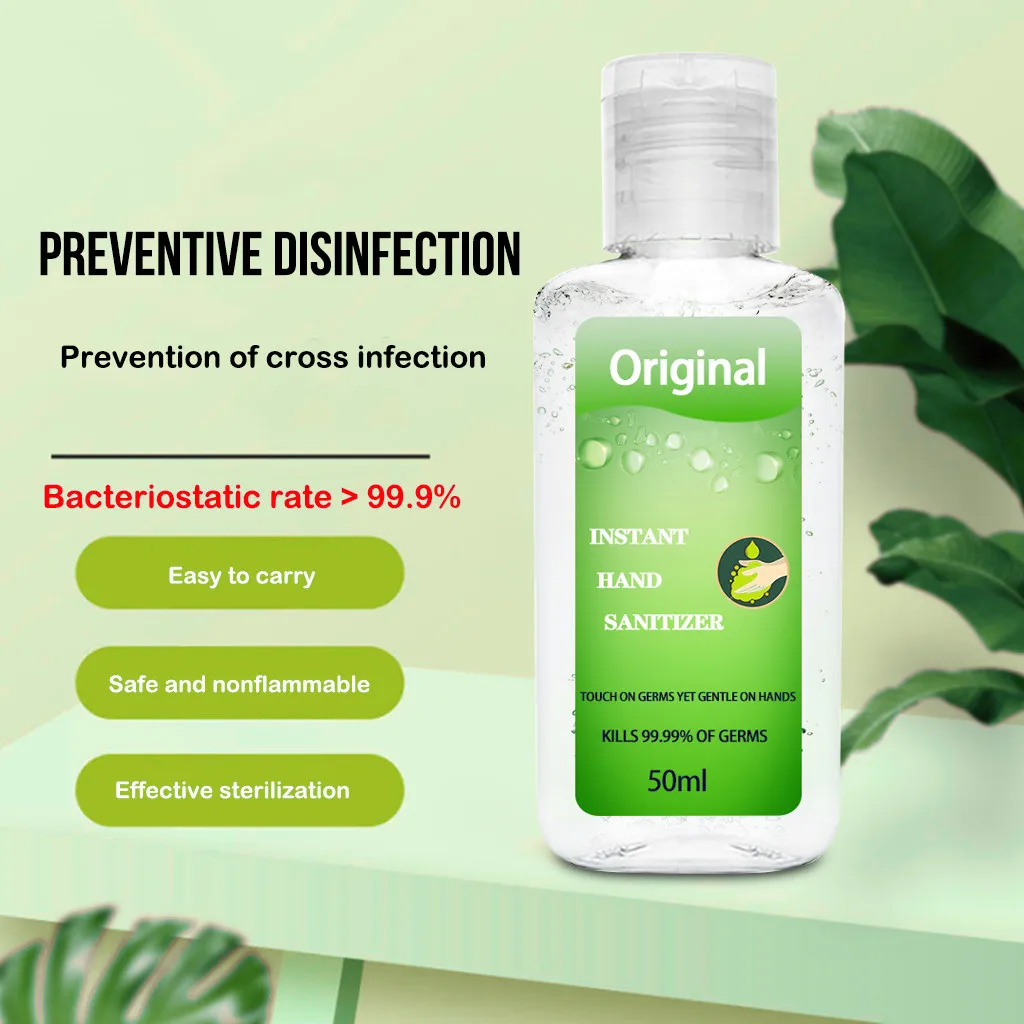 50 мл миниатюрный антисептик для рук бесплатный аромат одноразовый без очистки