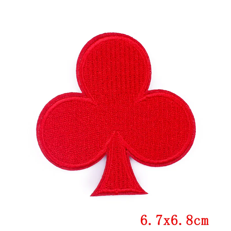 Патчи для покера нашивки с вышивкой плавкий патч сумки одежды патчи в стиле панк