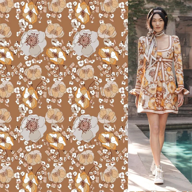 

145cm*100cm designer printed fabric for kids playing card pattern digital printing fashion fabric polyester sewing skirt fabric