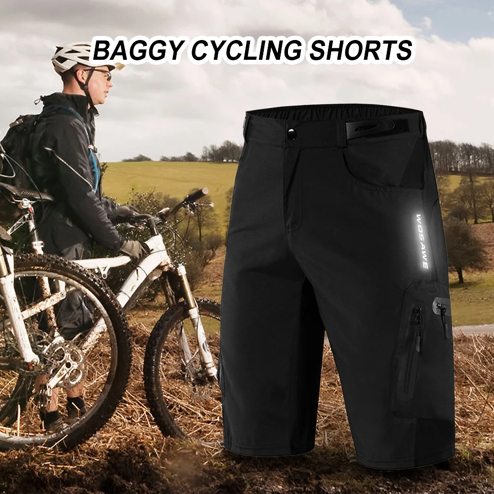 

Men Loose Fit Cycling Shorts Breathable Quick Dry MTB Bike Shorts Outdoor Sports Running Biking Riding Fitness Summer Shorts