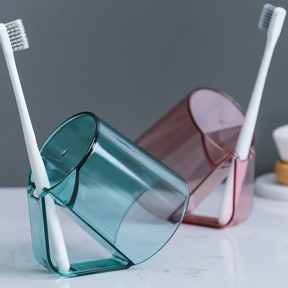 

3pcs Household Washing Cups with Toothbrush Holes Creative Toothbrush Cups