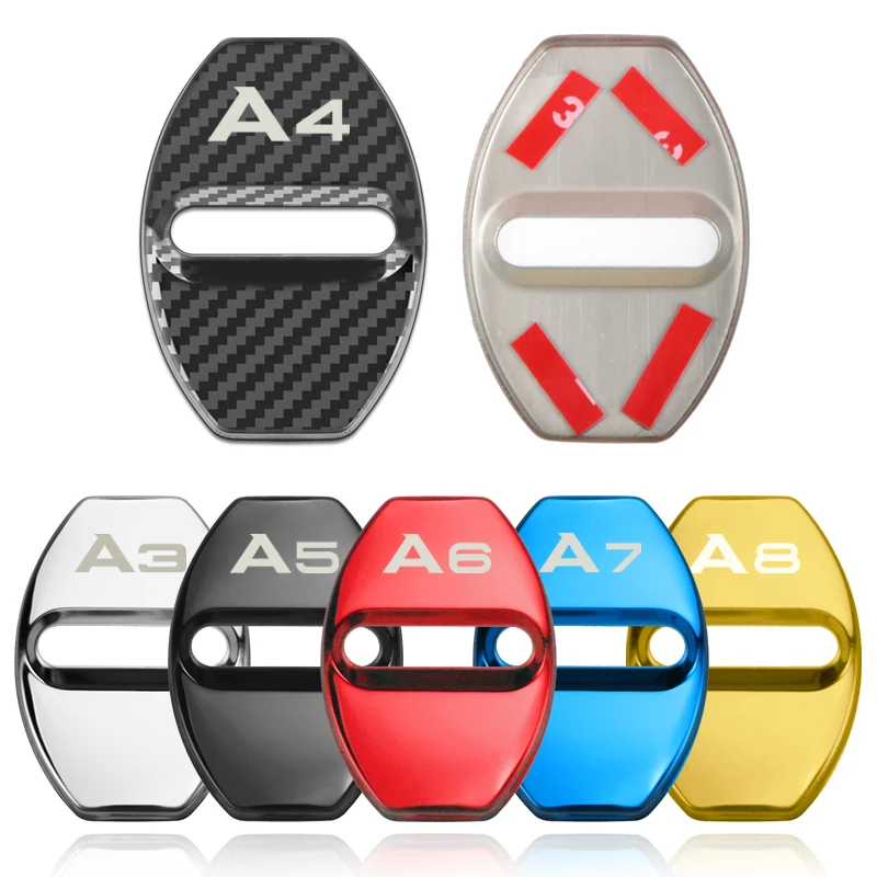 4 шт. автомобильные защитные крышки из нержавеющей стали для Audi A1 A3 A4 A5 A6 A7 A8 Q3 Q5 Q7 S8