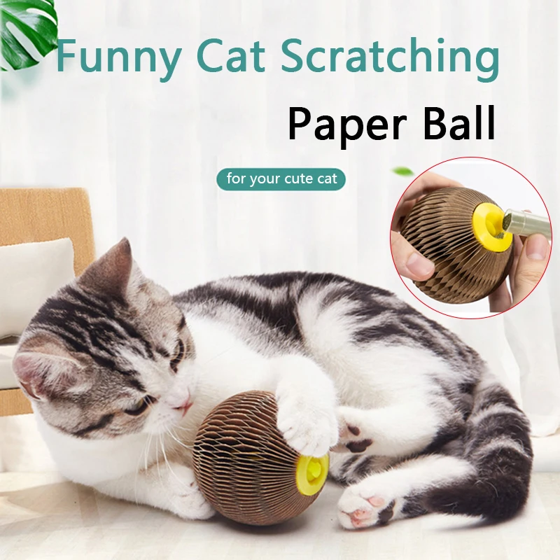 

2020 Newest Cat Scratch Board Toys for Cats Scratcher With Catnip Katten Toys Interactive Ball for Protecting Furniture