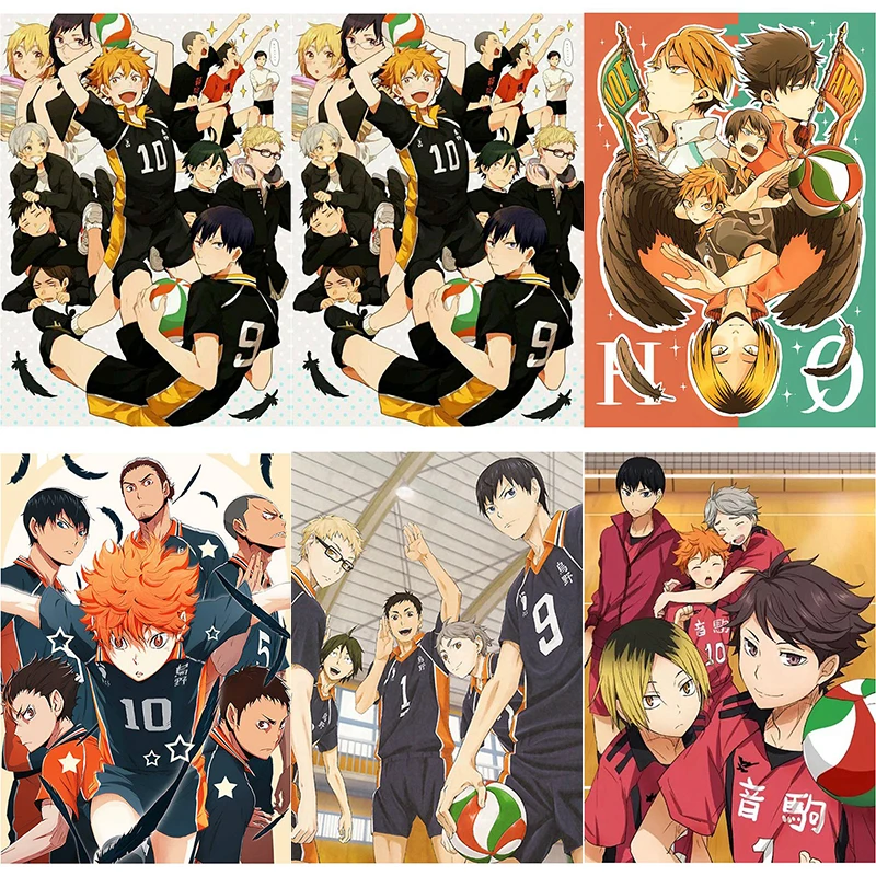 AMTMBS волейбольный мальчик в японском стиле мультфильм Аниме Haikyuu краска по