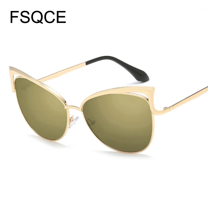 Солнцезащитные очки кошачий глаз женские модные брендовые дизайнерские ретро