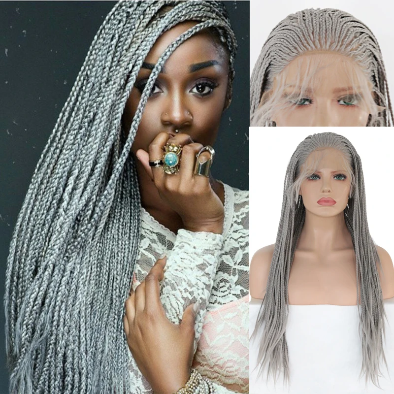 RONGDUOYI длинные термостойкие волокна парики синтетические кружева спереди парик