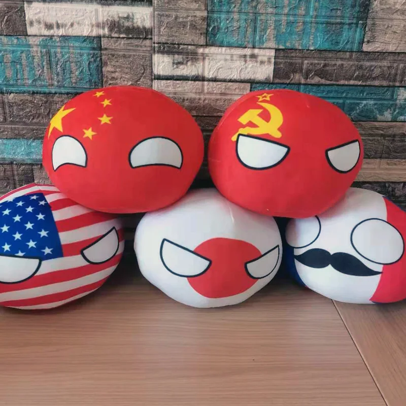 

10-40cm Polandball Plush Toys Anime Countryball United States UK Ball Cosplay Plush Doll Pillow Home decoration Xmas Gifts