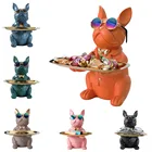 Статуя в скандинавском стиле, современное офисное украшение для дома, французский бульдог, животное для хранения, искусственное украшение из смолы