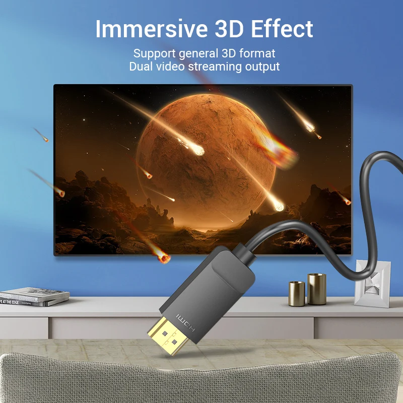 Vention Mini Display Port to HDMI Cable 1080P Male для HDTV Apple MacBook DP HDMI|Кабели VGA| |