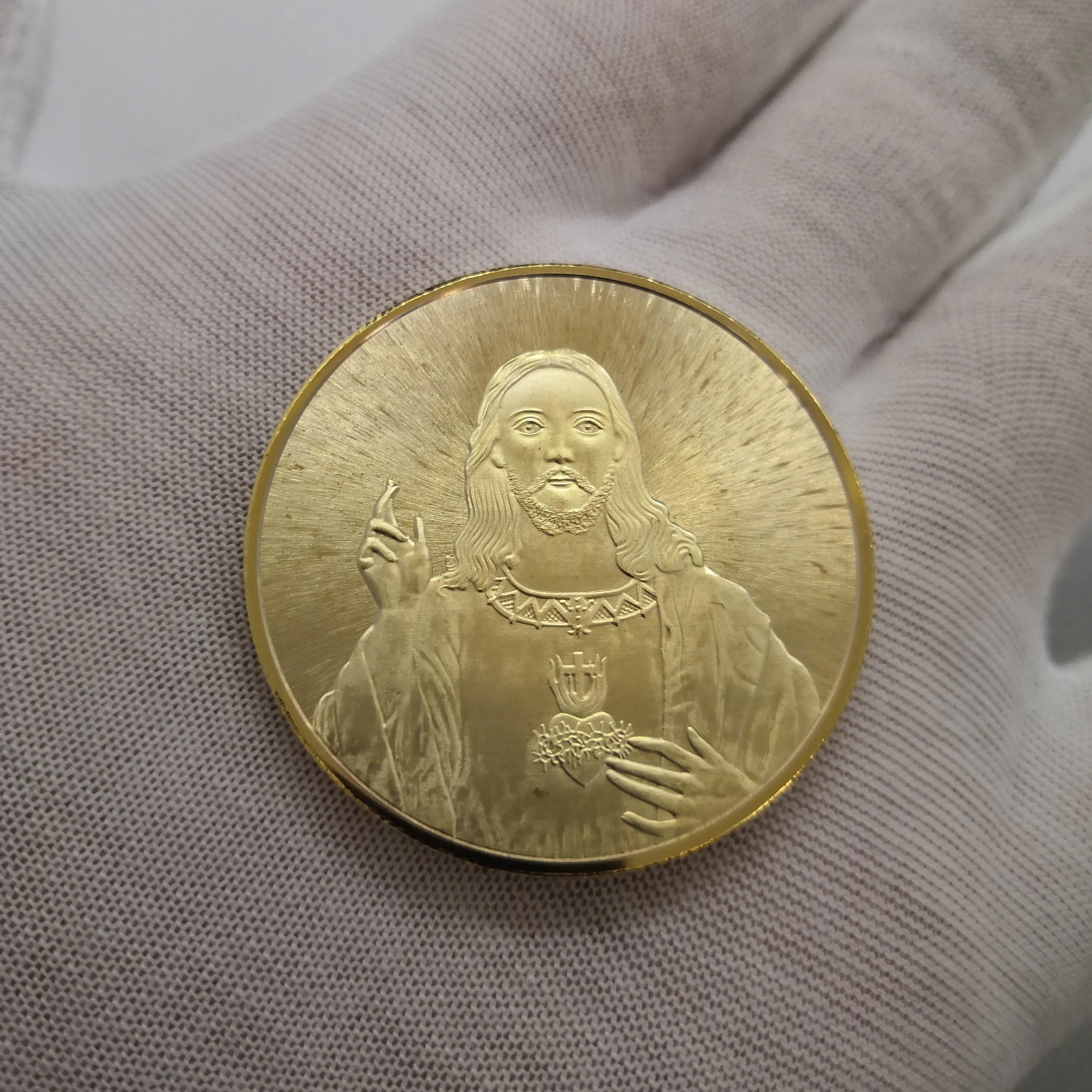 Иисус Последний Ужин золотое покрытие сувенирная монета искусство Рождество |