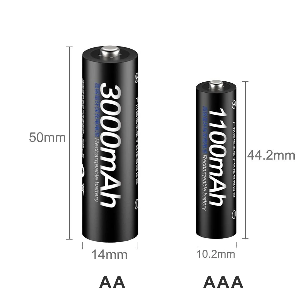 1.2В Ni-MH AA аккумуляторная батарея + AAA батареи LCD зарядное устройство для Ni-CD |