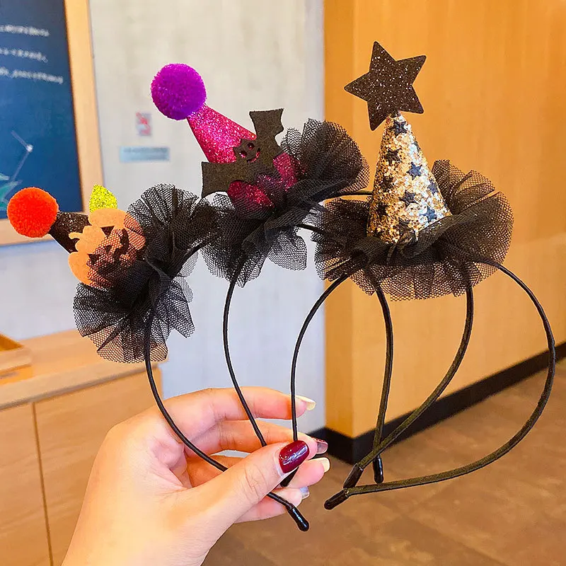 Headbands For Kids Girl Princess Hairbands Yarn Crown Bow Knot Rabbit Flower Child Hair Accessories Korean Handmade Wholesale | Аксессуары