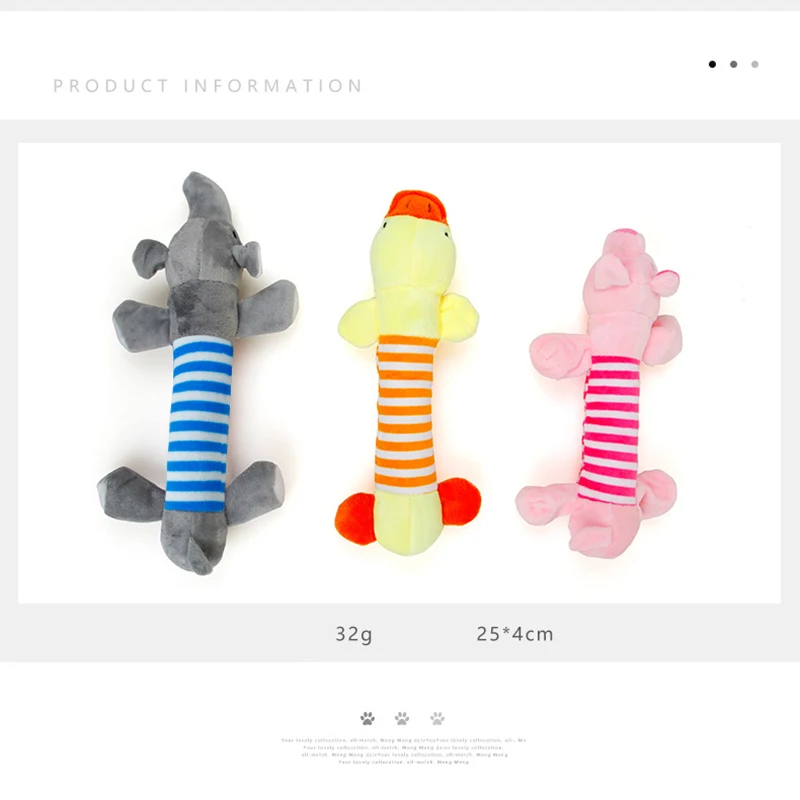 Модные мягкие животные игрушки для собак пищащие звуки плюшевые домашних