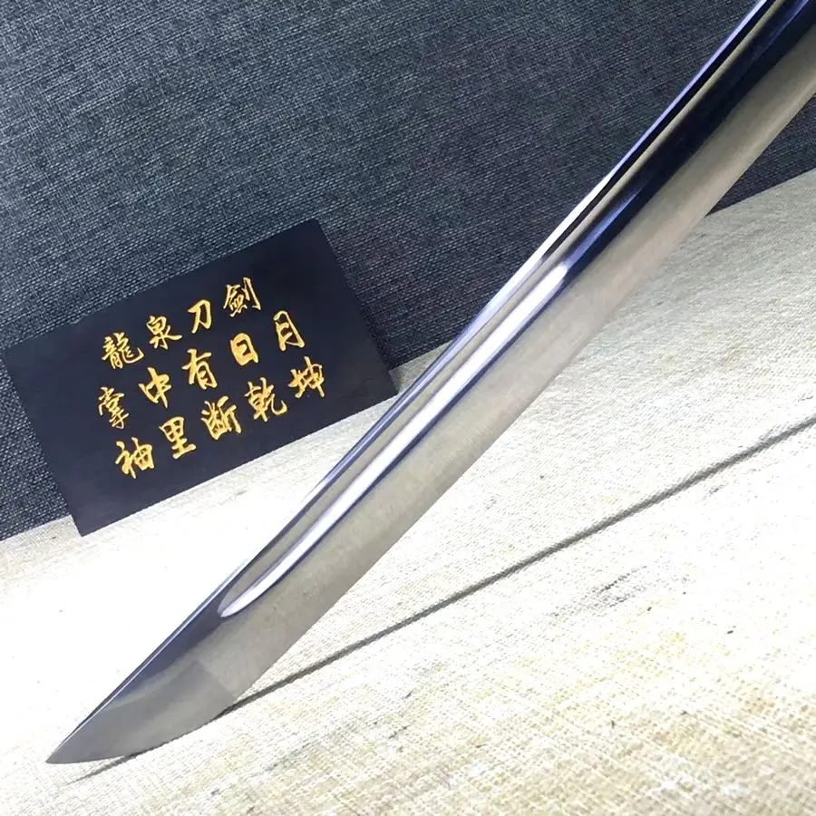 

Forged practise edge Japanese Katana Style Sword falchion Manganese steel Blade -Wakizashi