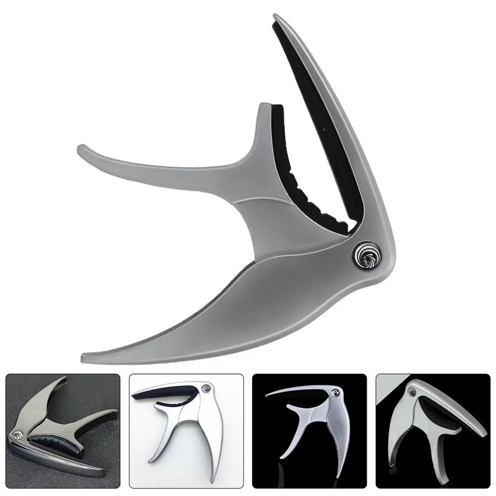 

Guitar Capo Quick-Change Capo Instrument Supply for Electric Guitar (Silver)