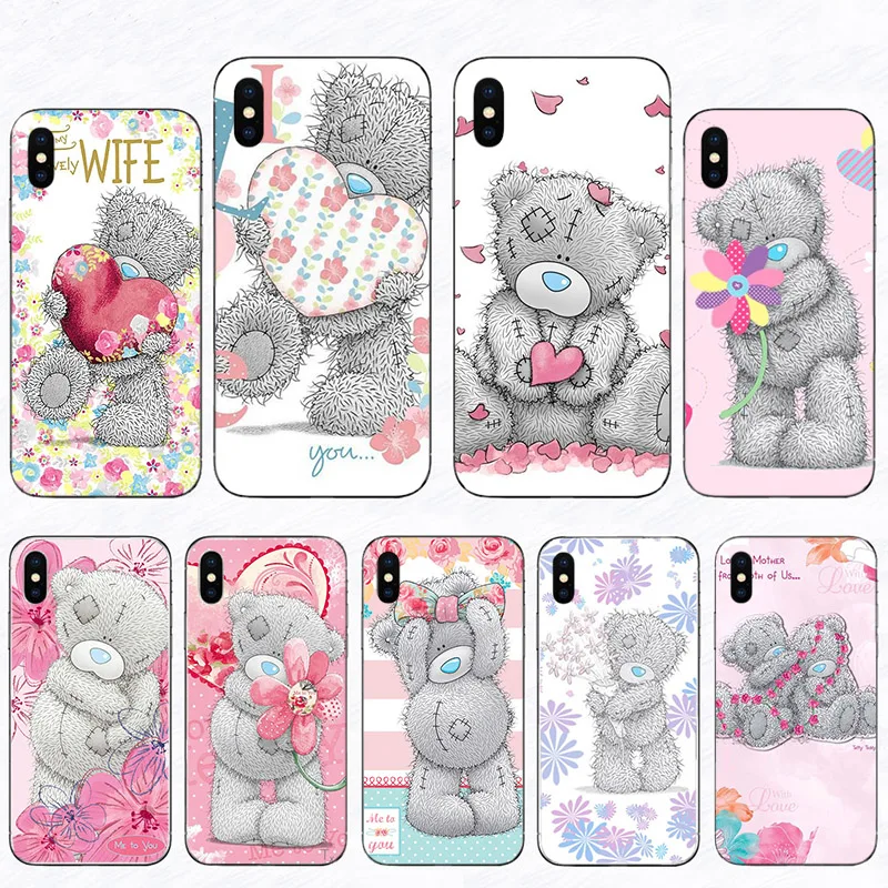 

Soft Phone Case Tatty Teddy Me To You For Iphone 6 6S 7 8 Plus Shell 11 Pro MAX 12 Mini XS X SE 2020 Cover XR 5S Cartoon Coque
