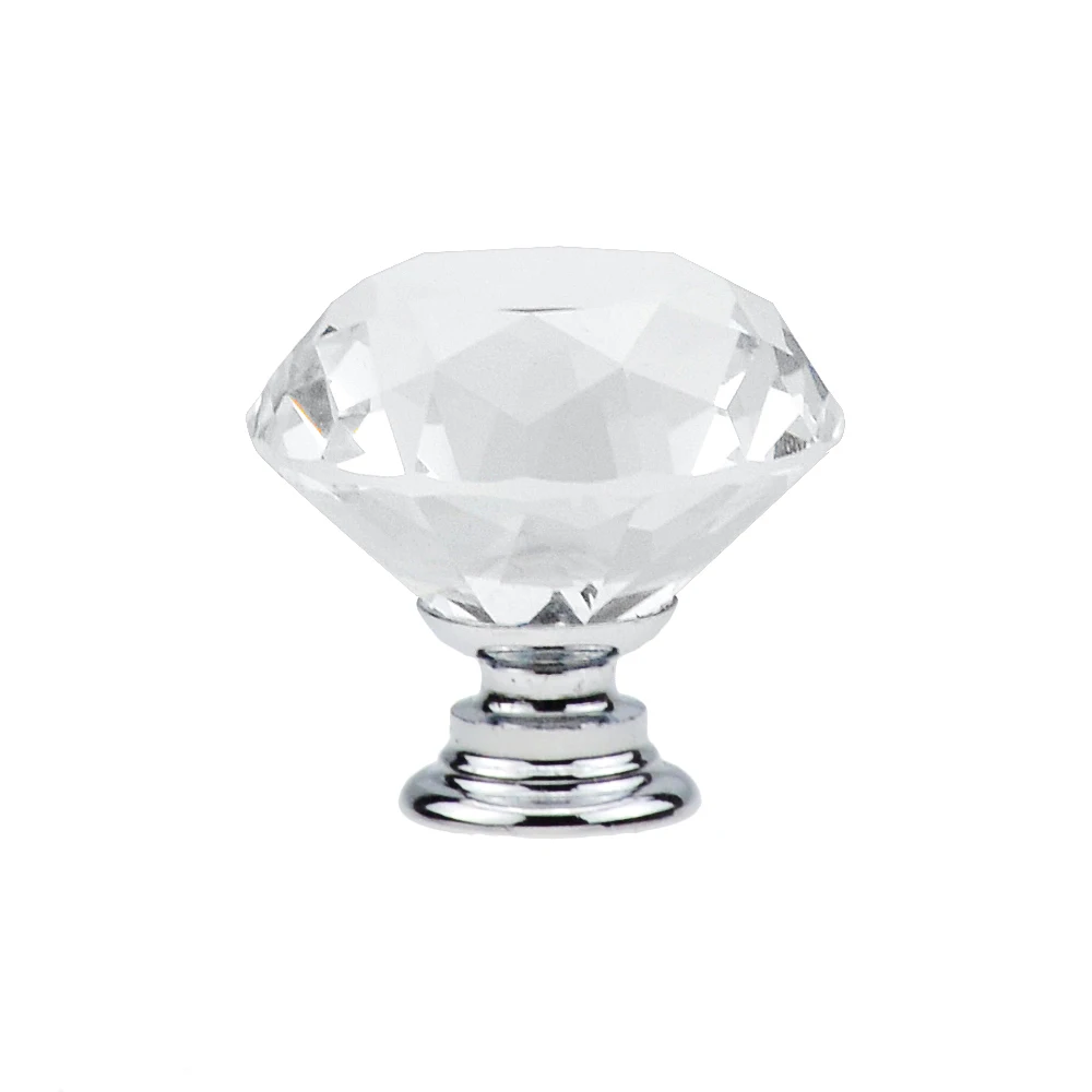 10 шт./компл. 30 мм Алмазный Форма дизайн с украшением в виде кристаллов Стекло