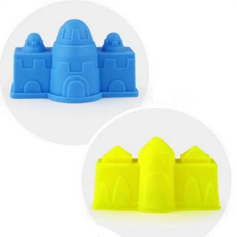 Outdoor Tiny Colorful Castle Beach Sand Model Toy Tools Set For Baby Children Pools Play Water Fun Beach Sand Toys