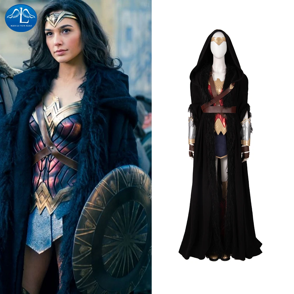 ManLuYunXiao Wonder Woman 1984 косплей костюм на Хэллоуин для женщин маскарадное платье Диана Принц DC супергерой костюмы на заказ