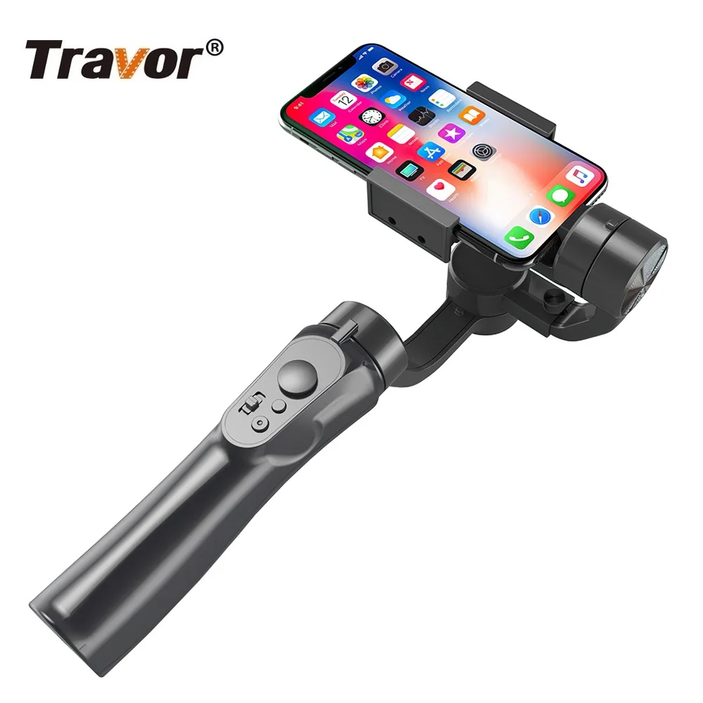 Travor 3 осевой Ручной Стабилизатор PTZ Gimbal мобильный телефон Gopro камера селфи палка USB