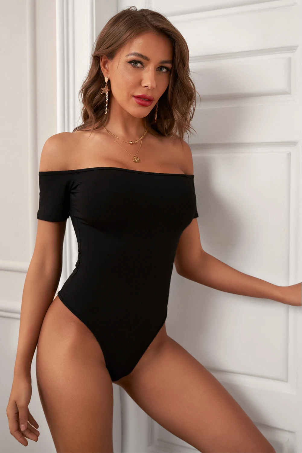 ADEWEL Сексуальное Женское боди с открытыми плечами 2021 уличная одежда летнее