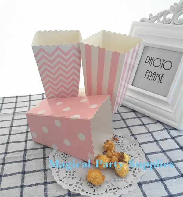 Бесплатная доставка 120 шт светильник розовый попкорн коробки миниатюрный