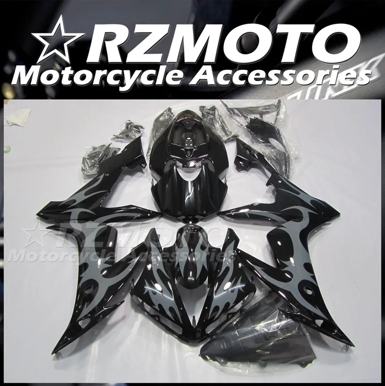 

Injection Mold New ABS Whole Fairing fit for YAMAHA YZF-R1 2004 2005 2006 04 05 06 Bodywork set Black Gray